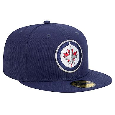 Men's New Era Navy Winnipeg Jets Core 59FIFTY Fitted Hat