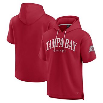 Unisex Fanatics Cardinal Tampa Bay Buccaneers Elements Signature Short Sleeve Pullover Hoodie