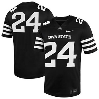 Men's Nike #24 Black Iowa State Cyclones Alternate Game Jersey