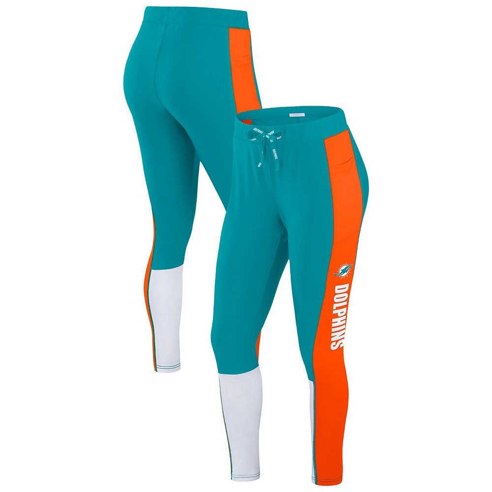 Women's WEAR by Erin Andrews Teal/Orange Miami Dolphins Color-Block ...