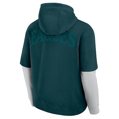 Unisex Fanatics Green Philadelphia Eagles Sleek Elements Pullover Hoodie