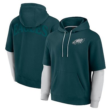 Unisex Fanatics Green Philadelphia Eagles Sleek Elements Pullover Hoodie