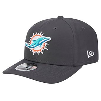 Men's New Era Graphite Miami Dolphins Main 9SEVENTY Stretch-Snap Hat