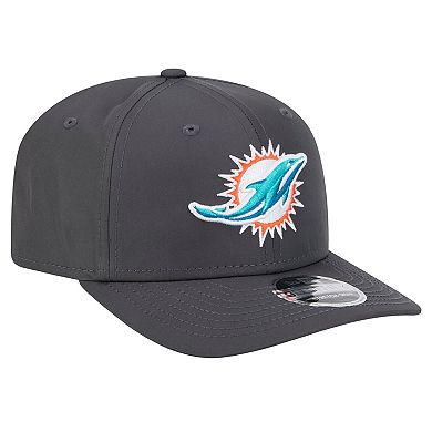 Men's New Era Graphite Miami Dolphins Main 9SEVENTY Stretch-Snap Hat