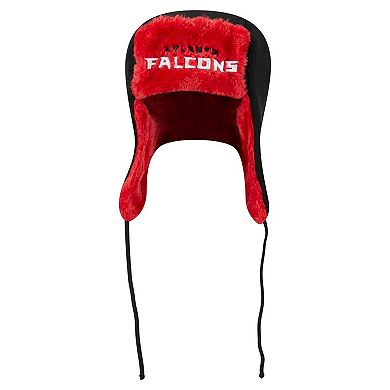 Men's New Era Black Atlanta Falcons Helmet Head Trapper Knit Hat