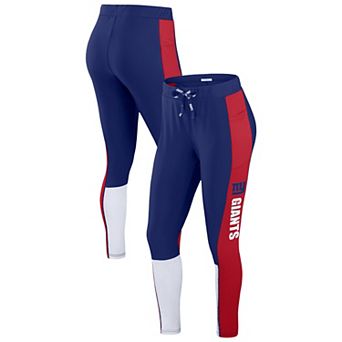 Women's WEAR by Erin Andrews Royal/Red New York Giants Color-Block Leggings