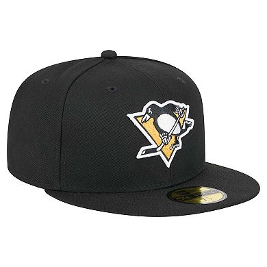 Men's New Era Black Pittsburgh Penguins Core 59FIFTY Fitted Hat
