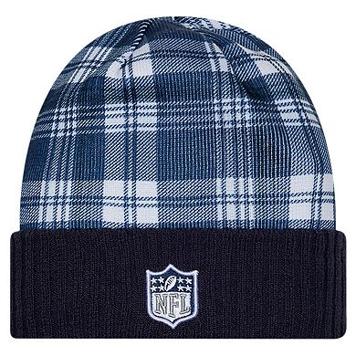 Youth New Era Navy Dallas Cowboys Sideline Statement Cuffed Knit