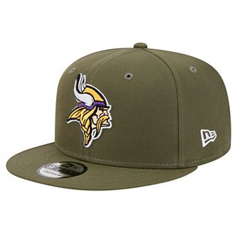 Men's New Era Olive Minnesota Vikings Main 9FIFTY Snapback Hat