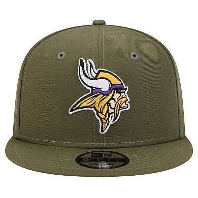 Men's New Era Olive Minnesota Vikings Main 9FIFTY Snapback Hat