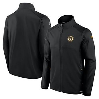 Men's Fanatics Black Boston Bruins Authentic Pro Rink Fleece Full-Zip Jacket