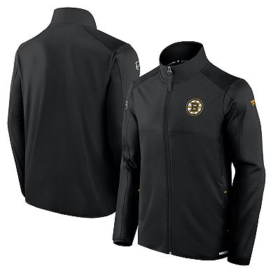 Men's Fanatics Black Boston Bruins Authentic Pro Rink Fleece Full-Zip Jacket