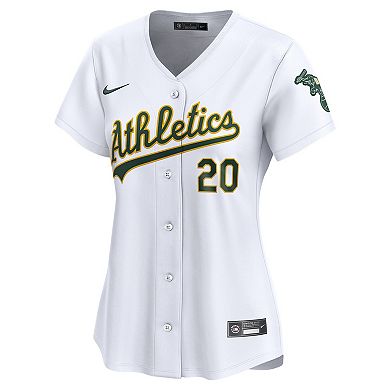 Women's Nike Zack Gelof White Athletics Home Limited Player Jersey