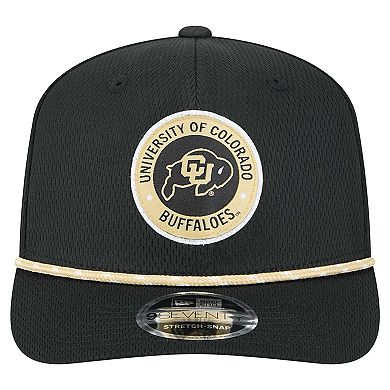 Men's New Era Black Colorado Buffaloes COOLERA 9SEVENTY Rope Stretch-Snap Hat
