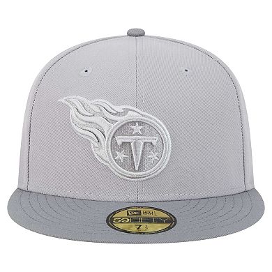 Men's New Era Gray/Graphite Tennessee Titans Iron Cloud 59FIFTY Fitted Hat