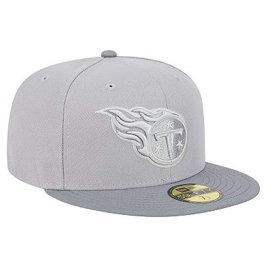 Men's New Era Gray/Graphite Tennessee Titans Iron Cloud 59FIFTY Fitted Hat