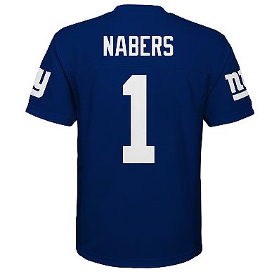 Youth Malik Nabers Royal New York Giants Replica Player Jersey