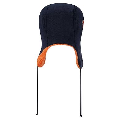 Men's New Era Navy Chicago Bears Helmet Head Trapper Knit Hat