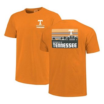 Men's Tennessee Orange Tennessee Volunteers Striped Campus Skyline T-Shirt
