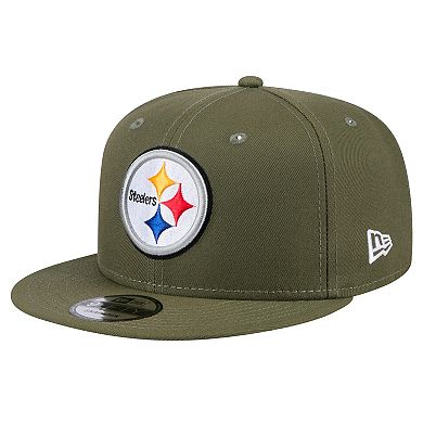 Men's New Era Olive Pittsburgh Steelers Main 9FIFTY Snapback Hat