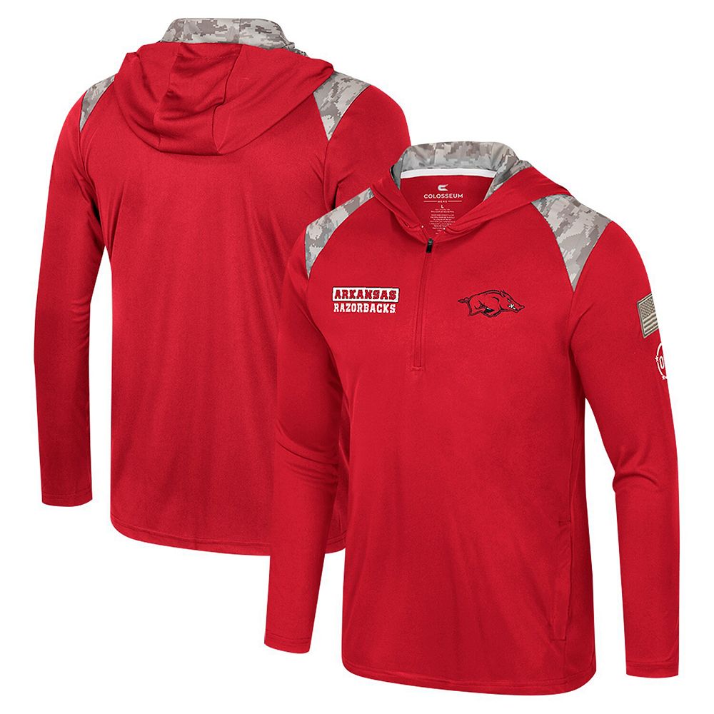 Men's Colosseum Cardinal Arkansas Razorbacks OHT Military