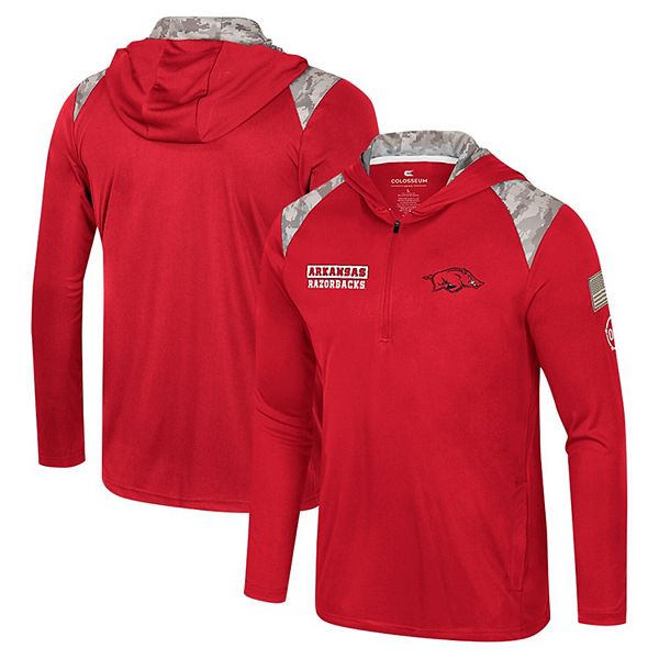 Men's Colosseum Cardinal Arkansas Razorbacks OHT Military