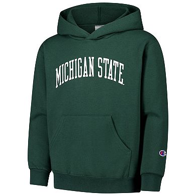 Youth Champion Green Michigan State Spartans Basic Arch Hoodie
