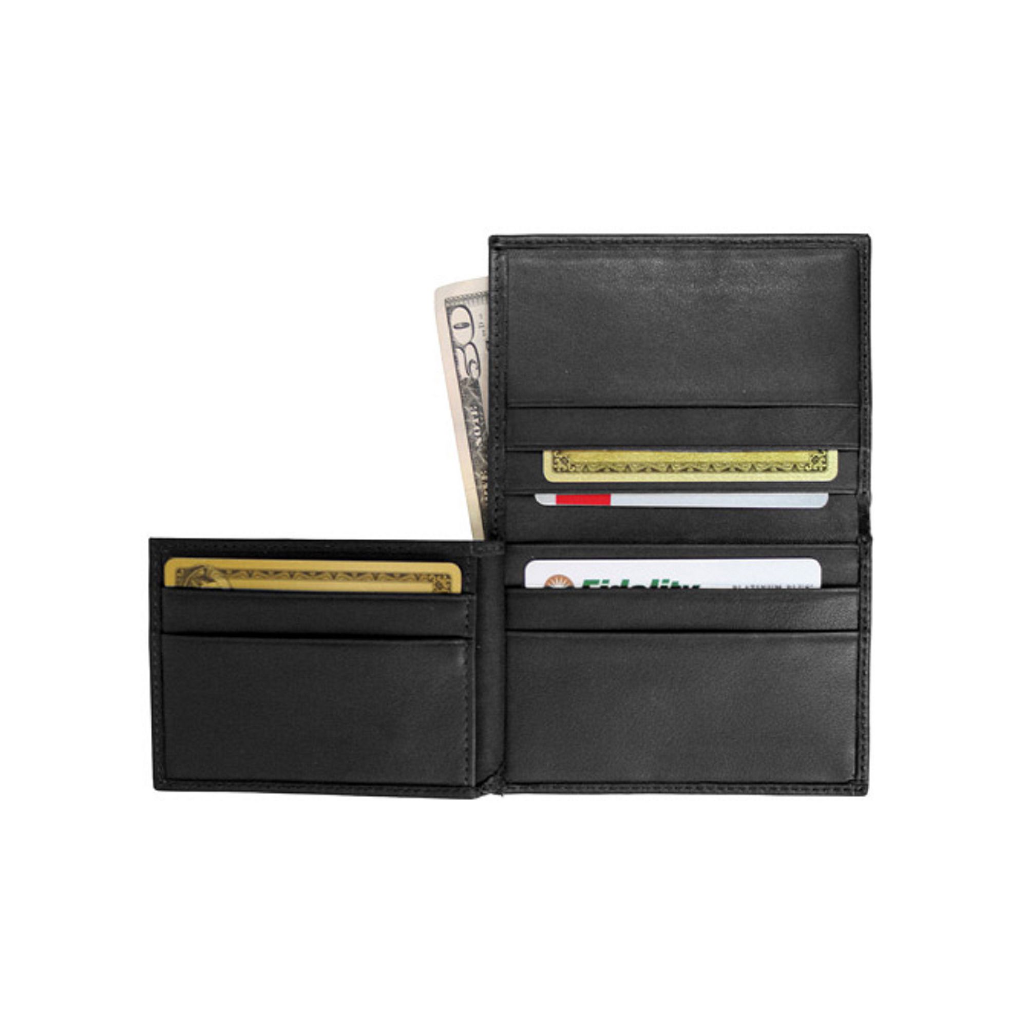 Royce Leather Bifold Wallet, Black