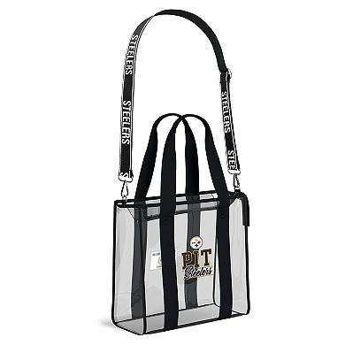 WEAR by Erin Andrews Pittsburgh Steelers Stadium Tote Bag with Team Color Trim