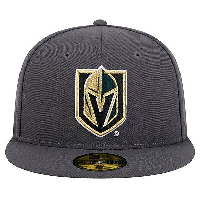 Men's New Era Charcoal Vegas Golden Knights Core 59FIFTY Fitted Hat