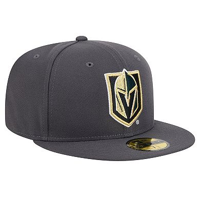 Men's New Era Charcoal Vegas Golden Knights Core 59FIFTY Fitted Hat