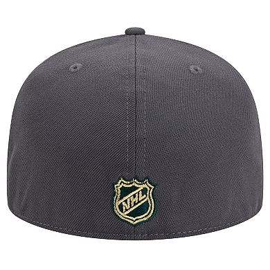 Men's New Era Charcoal Vegas Golden Knights Core 59FIFTY Fitted Hat