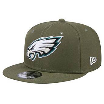 Men's New Era Olive Philadelphia Eagles Main 9FIFTY Snapback Hat