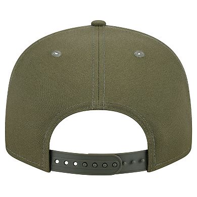 Men's New Era Olive Philadelphia Eagles Main 9FIFTY Snapback Hat