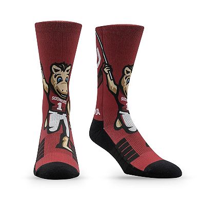 Unisex Strideline Oklahoma Sooners Premium Mascot Crew Socks