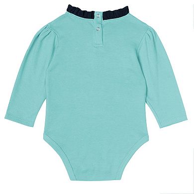 Girls Infant Seattle Kraken Rink Queen Long Sleeve 3-Piece Set