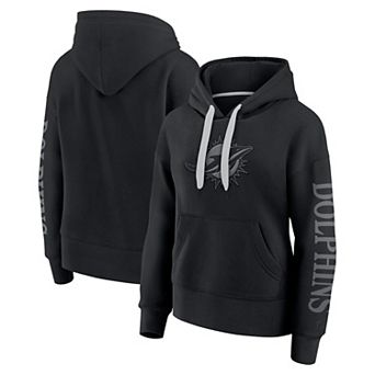Women's Fanatics Black Miami Dolphins Elements Pullover Hoodie