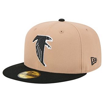 Men's New Era Tan Atlanta Falcons Throwback Logo Main 59FIFTY Fitted Hat