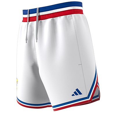 Men's adidas White Kansas Jayhawks Swingman Replica Basketball Shorts
