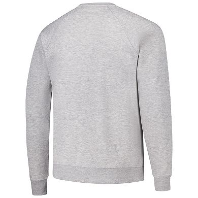 Men's League Collegiate Wear Heather Gray Michigan Wolverines Tall Arch Essential 2.0 Pullover Sweatshirt