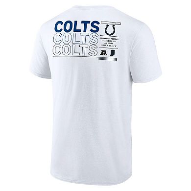 Men's Fanatics White Indianapolis Colts Repeat Stats T-Shirt