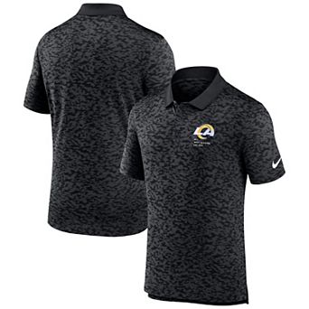 Men's Nike Black Los Angeles Rams Pique Fashion Performance Polo