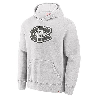 Men's Fanatics Cream Montreal Canadiens Made in Canada Pullover Hoodie