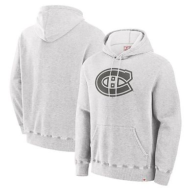 Men's Fanatics Cream Montreal Canadiens Made in Canada Pullover Hoodie
