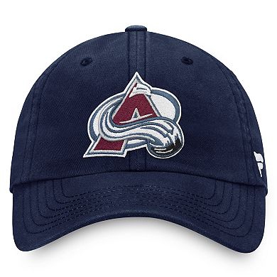Men's Fanatics Navy Colorado Avalanche Core Primary Logo Adjustable Hat