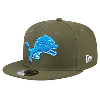 Men's New Era Olive Detroit Lions Main 9FIFTY Snapback Hat