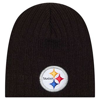 Toddler New Era Black Pittsburgh Steelers Mini Knit Hat