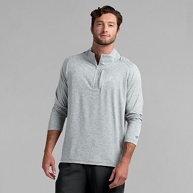 Men's Fanatics Gray Minnesota Golden Gophers Mock Neck Half-Zip Pullover Jacket