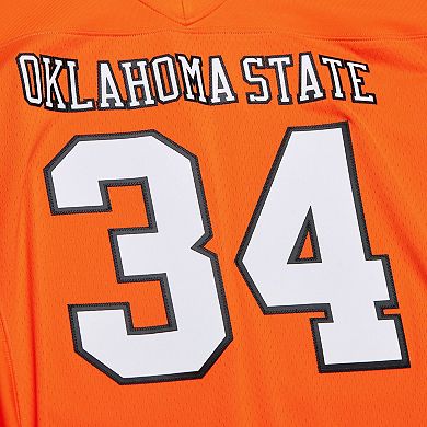 Men's Mitchell & Ness Thurman Thomas Orange Oklahoma State Cowboys 1987 Replica Jersey