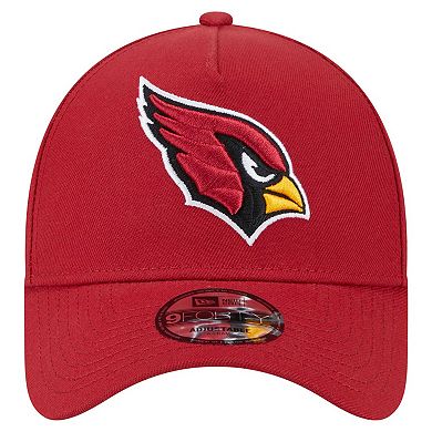 Men's New Era Cardinal Arizona Cardinals A-Frame 9FORTY Adjustable Hat